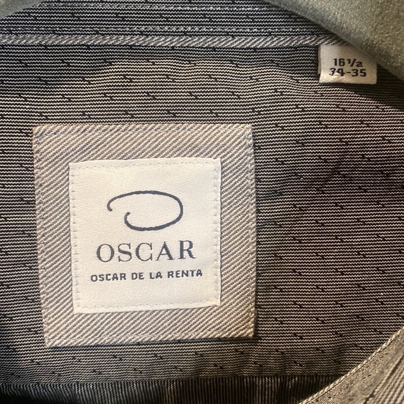 Oscar de la Renta Men’s Button Down Dress Shirt - Picture 2 of 8